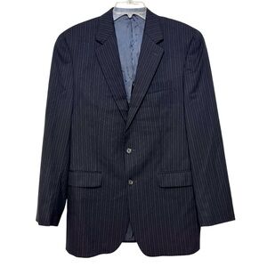 Ralph Lauren Midnight Blue Pinstripe Wool Jacket